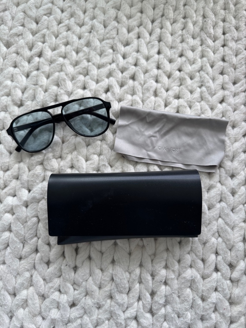 Oak + Fort Blue Lens Glasses